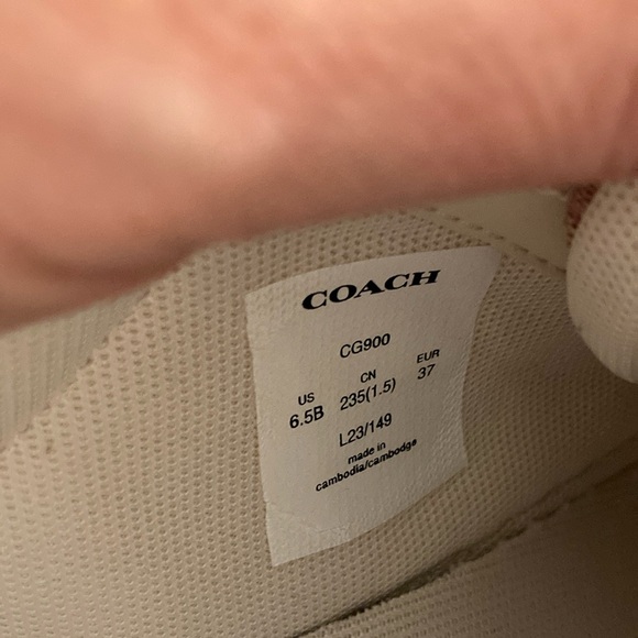 Coach Pink Casual Sneakers - Picture 5 of 6